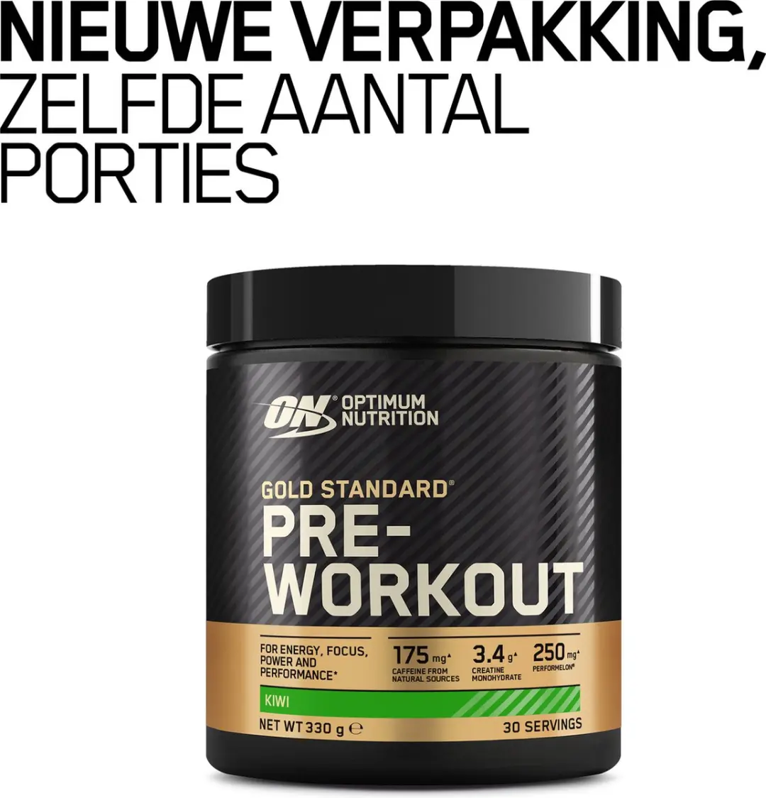 Optimum Nutrition Gold Standard Pre Workout Kiwi 330g - afbeelding 3 van 6