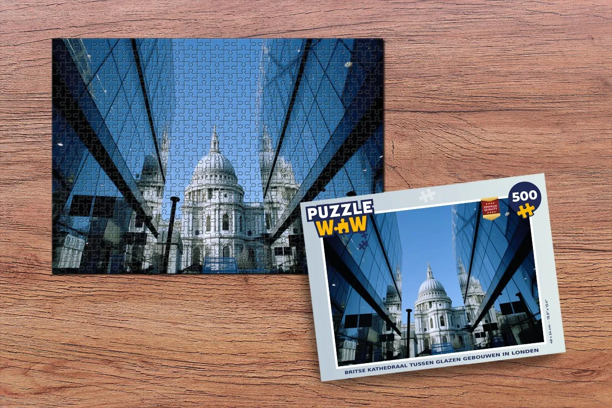 PuzzleWow Legpuzzel Britse Kathedraal Londen 500 Stuks - Multicolor