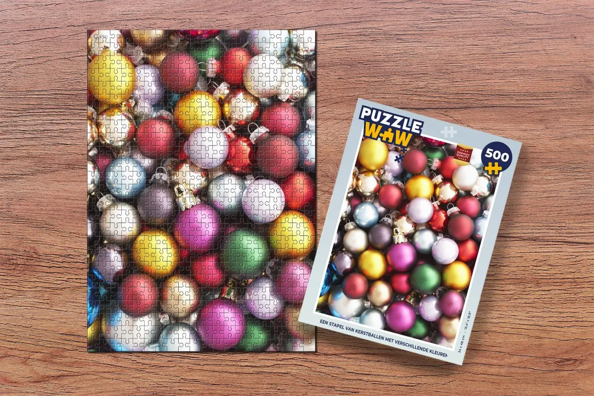 PuzzleWow Kerstpuzzel 500 Stuks - Multicolor