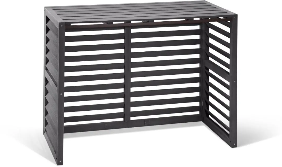 Evolar Airco Omkasting Buitenunit EVO-COVER-WPCMA - WPC 110x80x55cm - Charcoal Grey - afbeelding 2 van 6