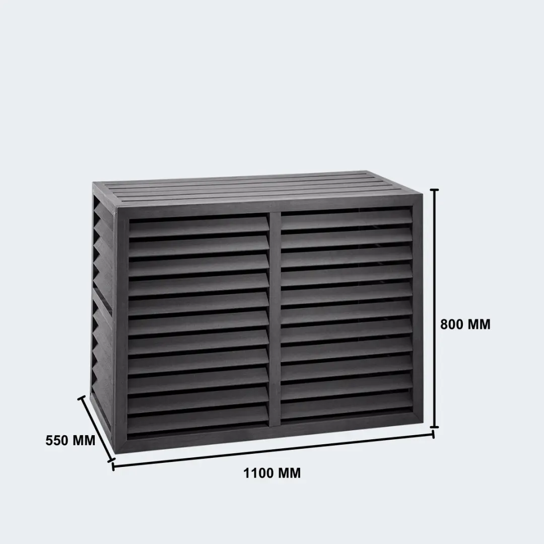Evolar Airco Omkasting Buitenunit EVO-COVER-WPCMA - WPC 110x80x55cm - Charcoal Grey - afbeelding 5 van 6