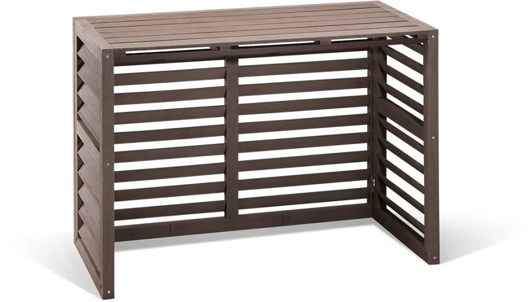 Evolar EVO-COVER-WPCSWG Airco Omkasting Buitenunit - WPC 100x70x50cm - Walnut Grey - afbeelding 2 van 6
