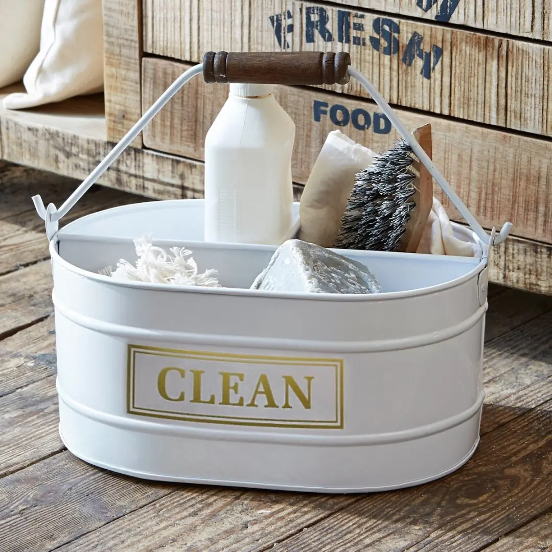 Loberon Emmer Clean Emmer - 3 Vakken - Wit - afbeelding 3 van 3