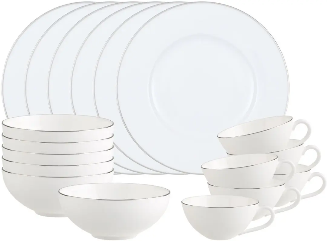 Frühstücks-Set Anmut Platinum No. 1 Set van 18