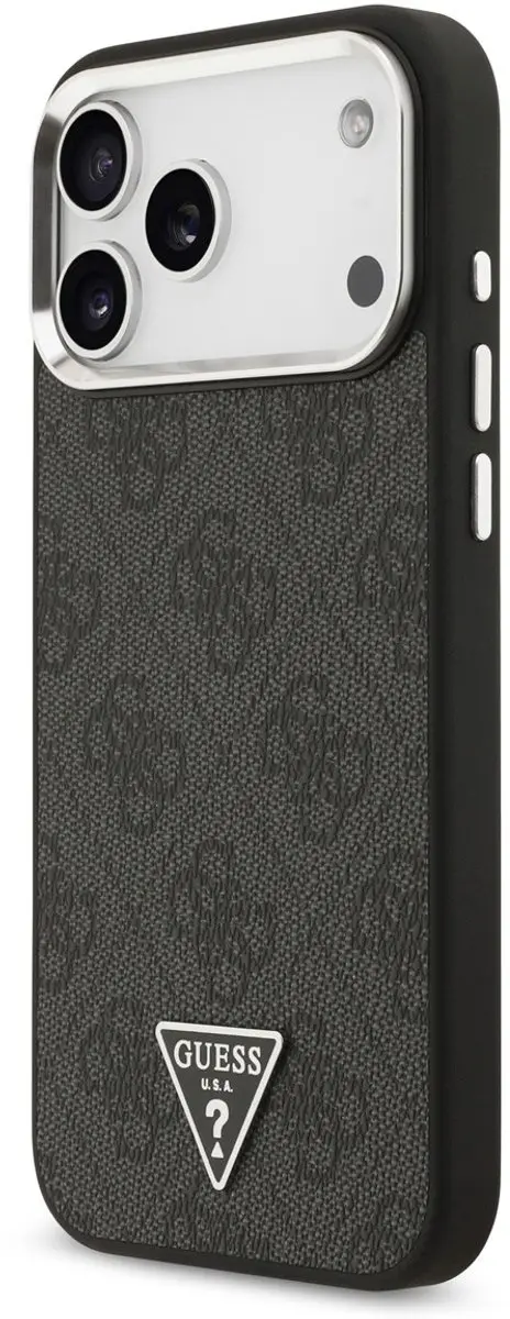 GUESS Backcover Hoesje iPhone 17 Pro Max - Zwart - MagSafe