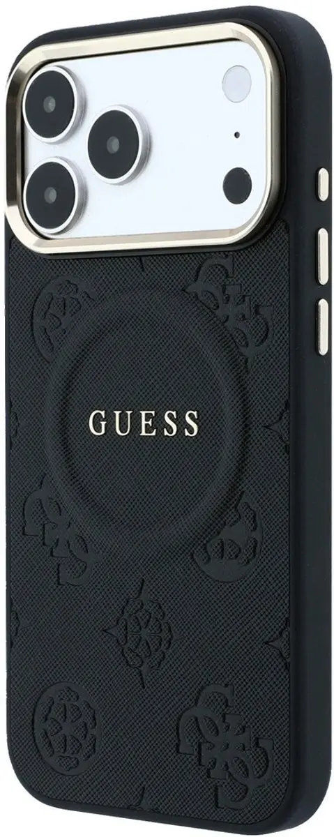 Guess Backcover Hoesje iPhone 17 Pro Max - Zwart