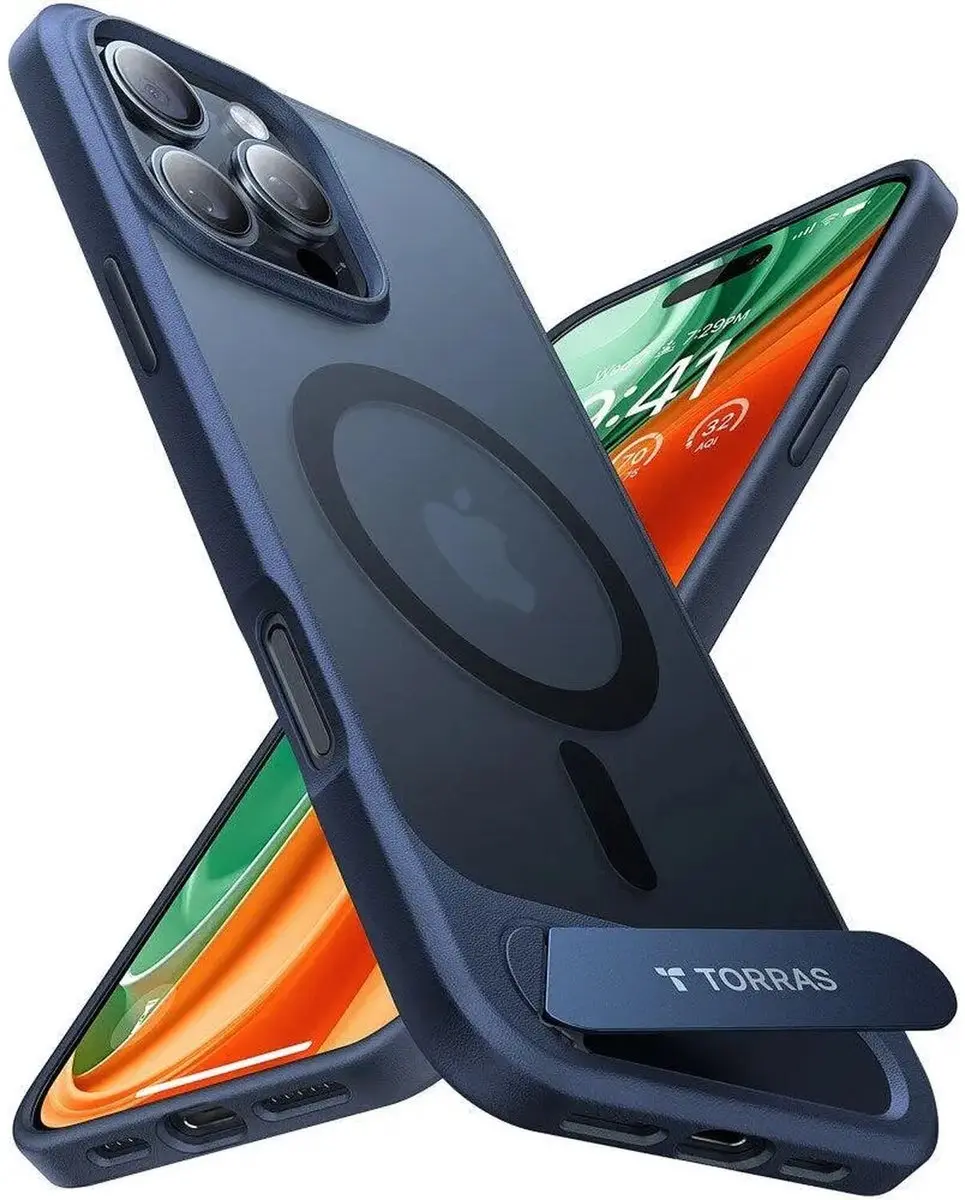 Torras UPro Pstand Hoesje iPhone 16 Pro