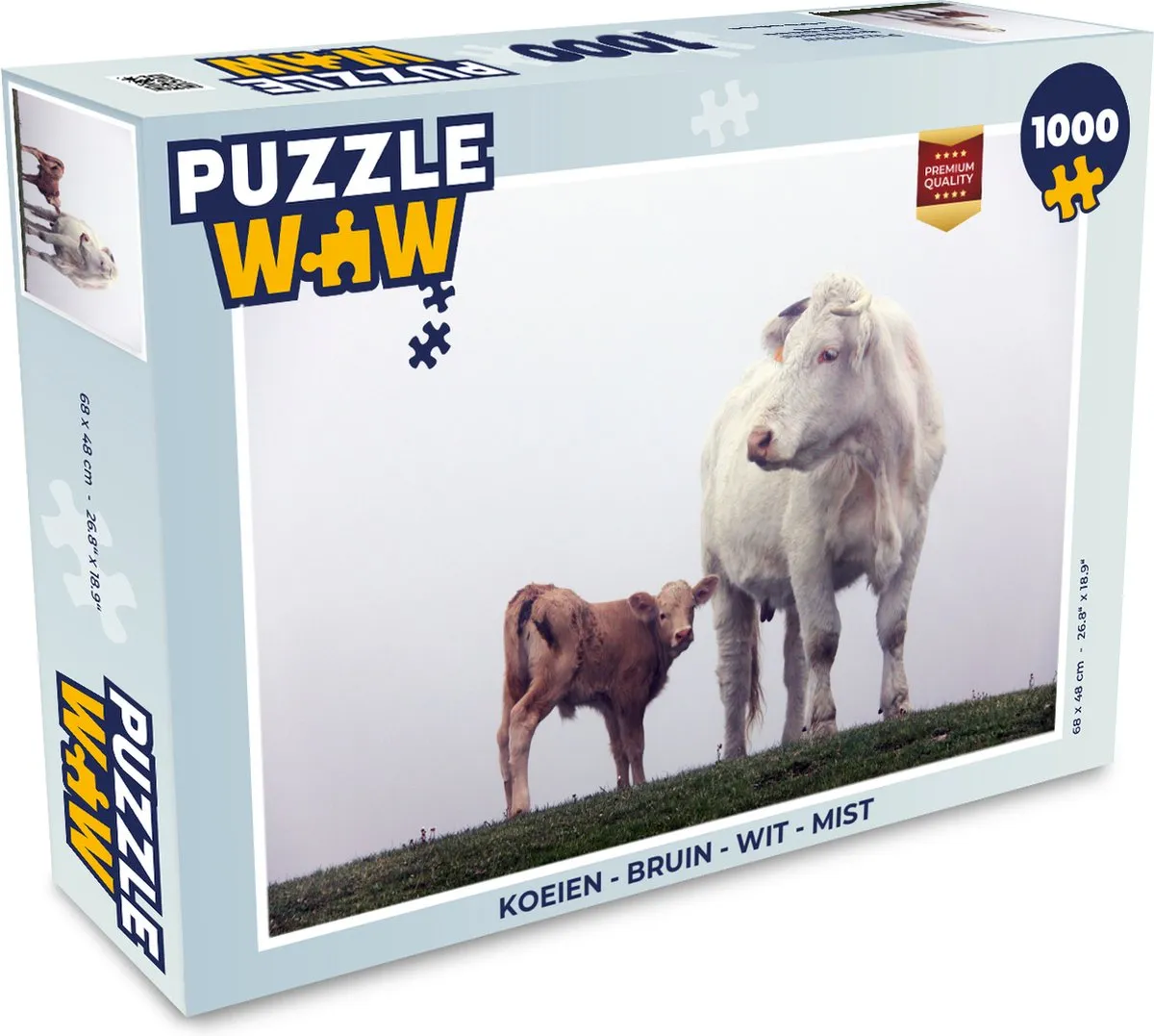 PuzzleWow Koeien Legpuzzel 1000 Stuks