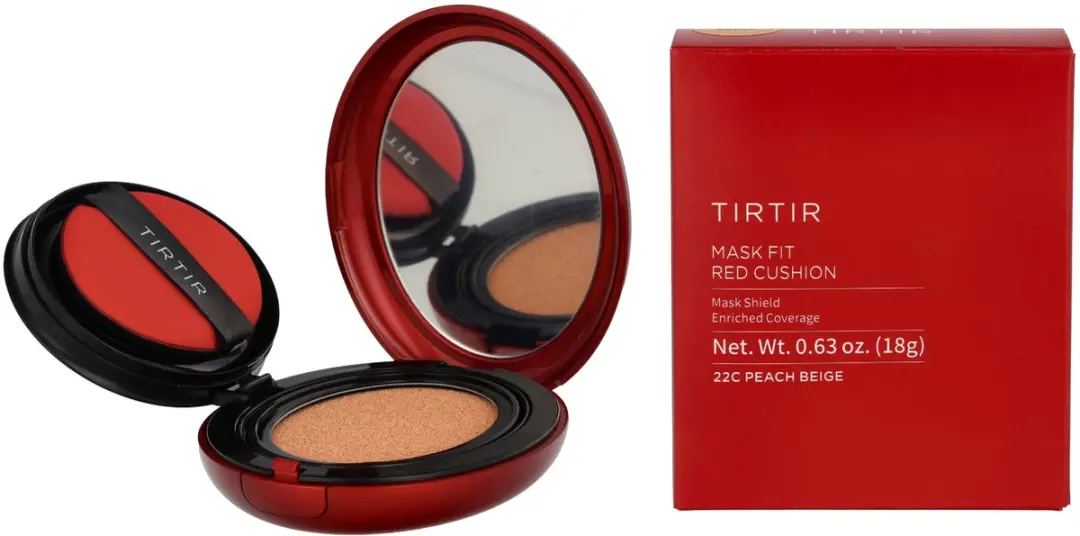 Tirtir Mask Fit Red Cushion Foundation SPF40 #22C Peach Beige 18g - afbeelding 3 van 6
