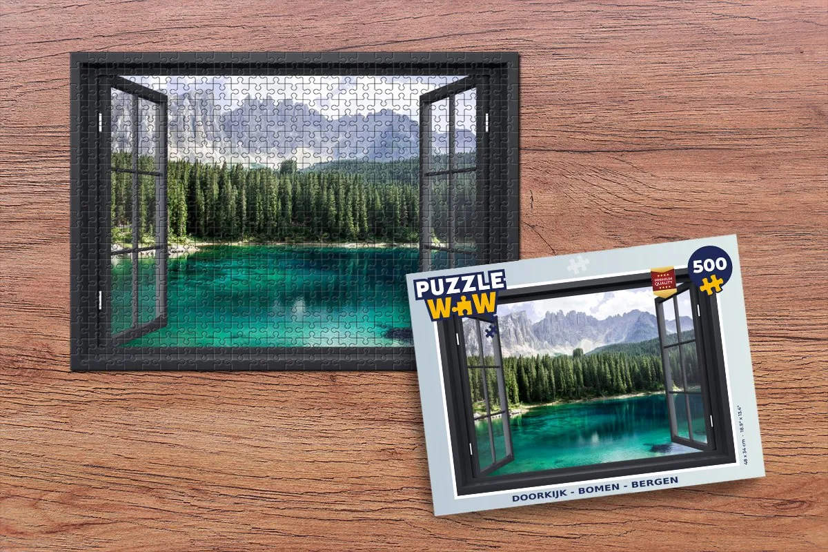 PuzzleWow Boom Bergen Legpuzzel 500 Stuks - Multicolor