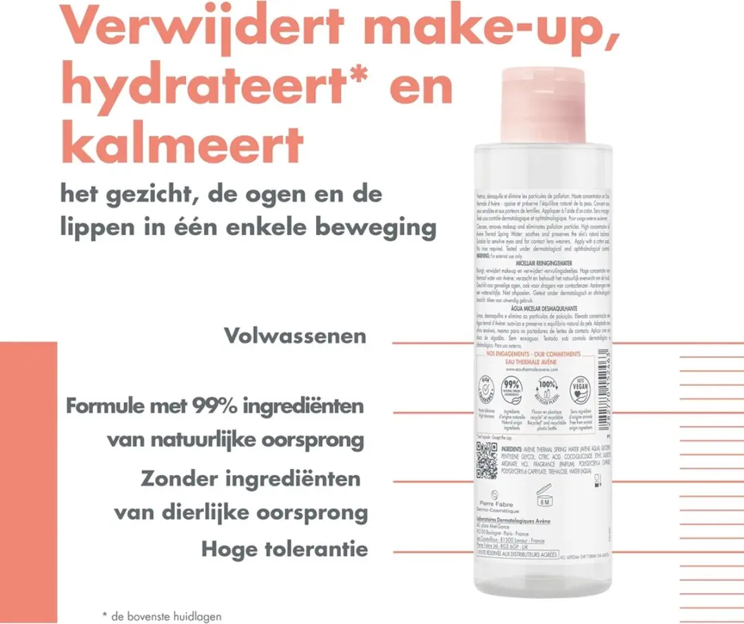 Avène Les Essentiels Micellair Reinigingswater 200ml