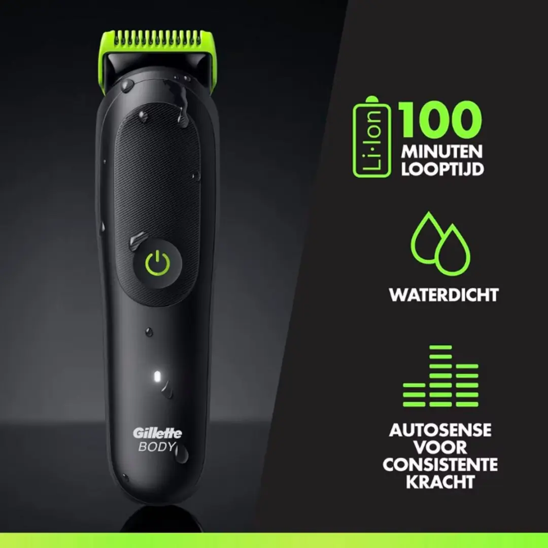 GilletteLabs i5 Body + Intimate Trimmer - Zwart