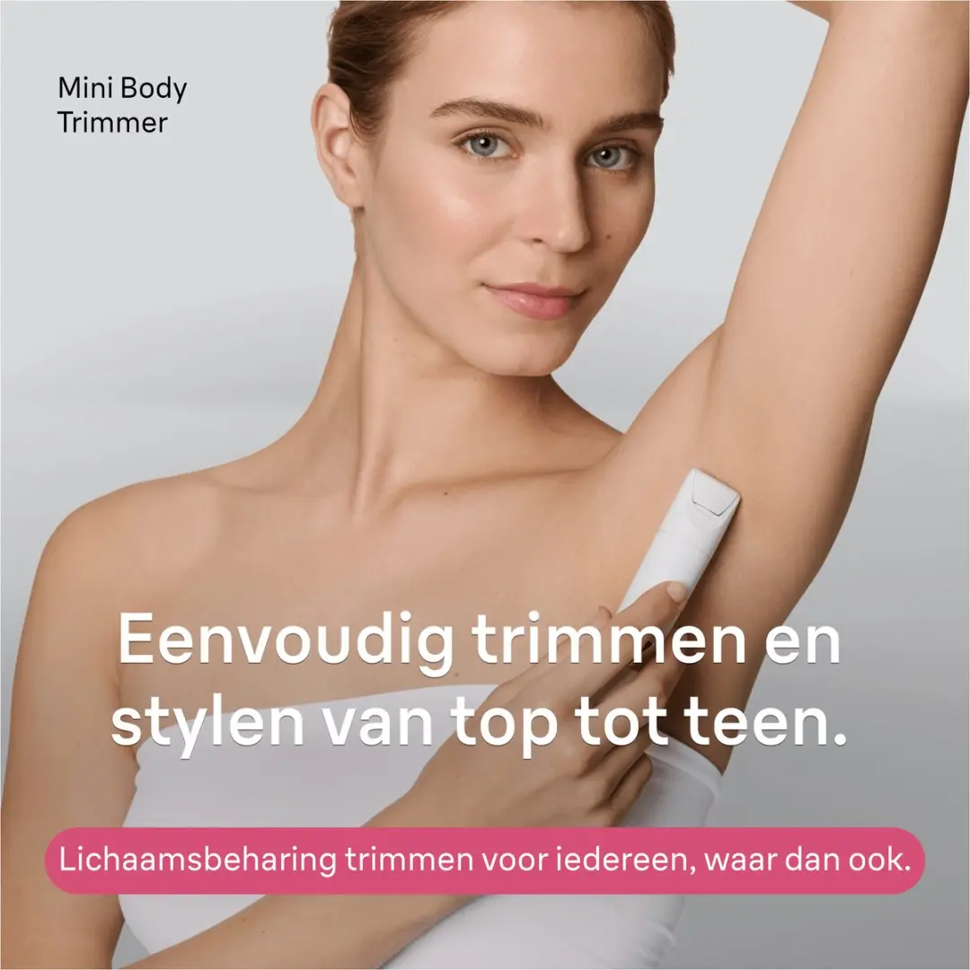 Braun Mini BS1000 Bodytrimmer - 1 Extra - Wit - afbeelding 6 van 6