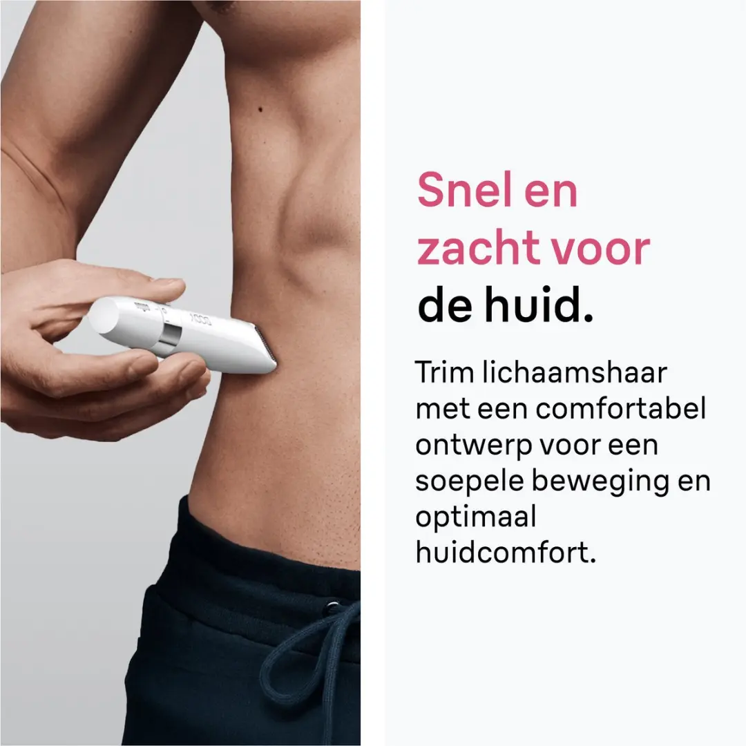 Braun Mini BS1000 Bodytrimmer - 1 Extra - Wit