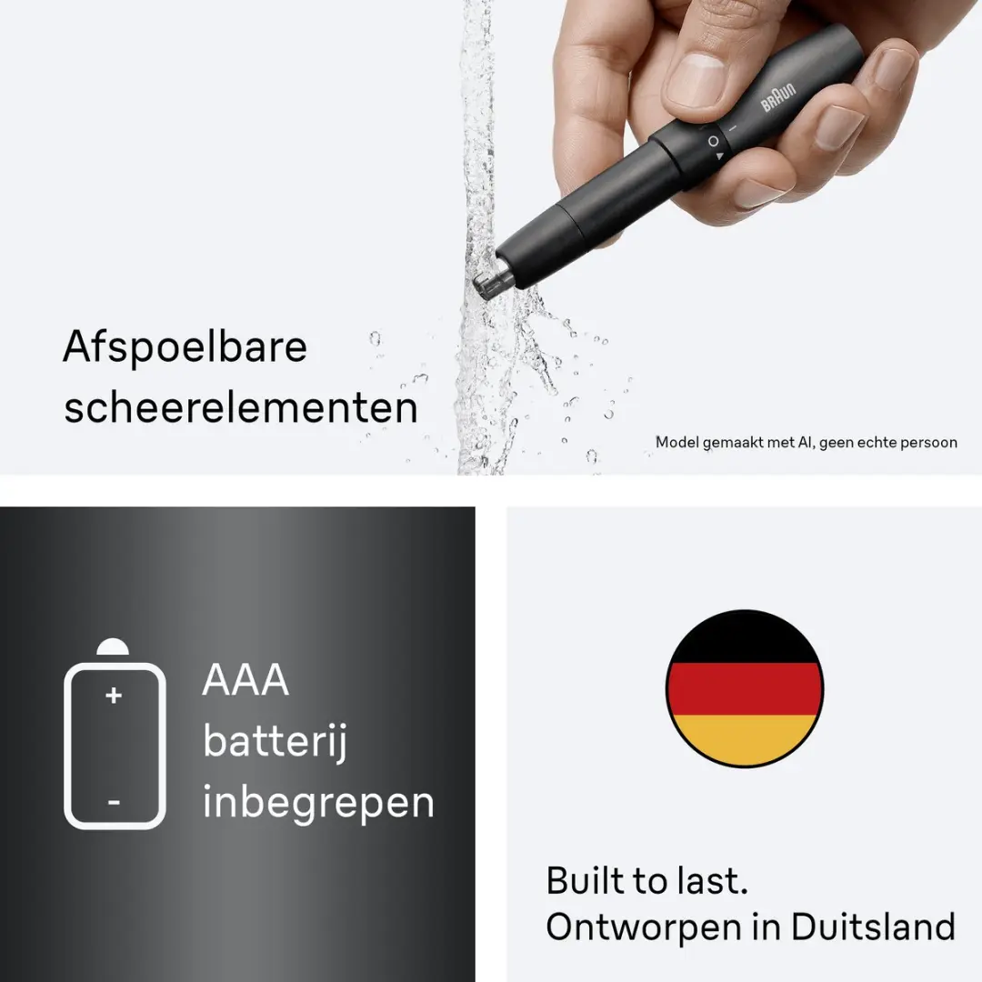 Braun EN20 Pocket Oor- & Neustrimmer - Grijs