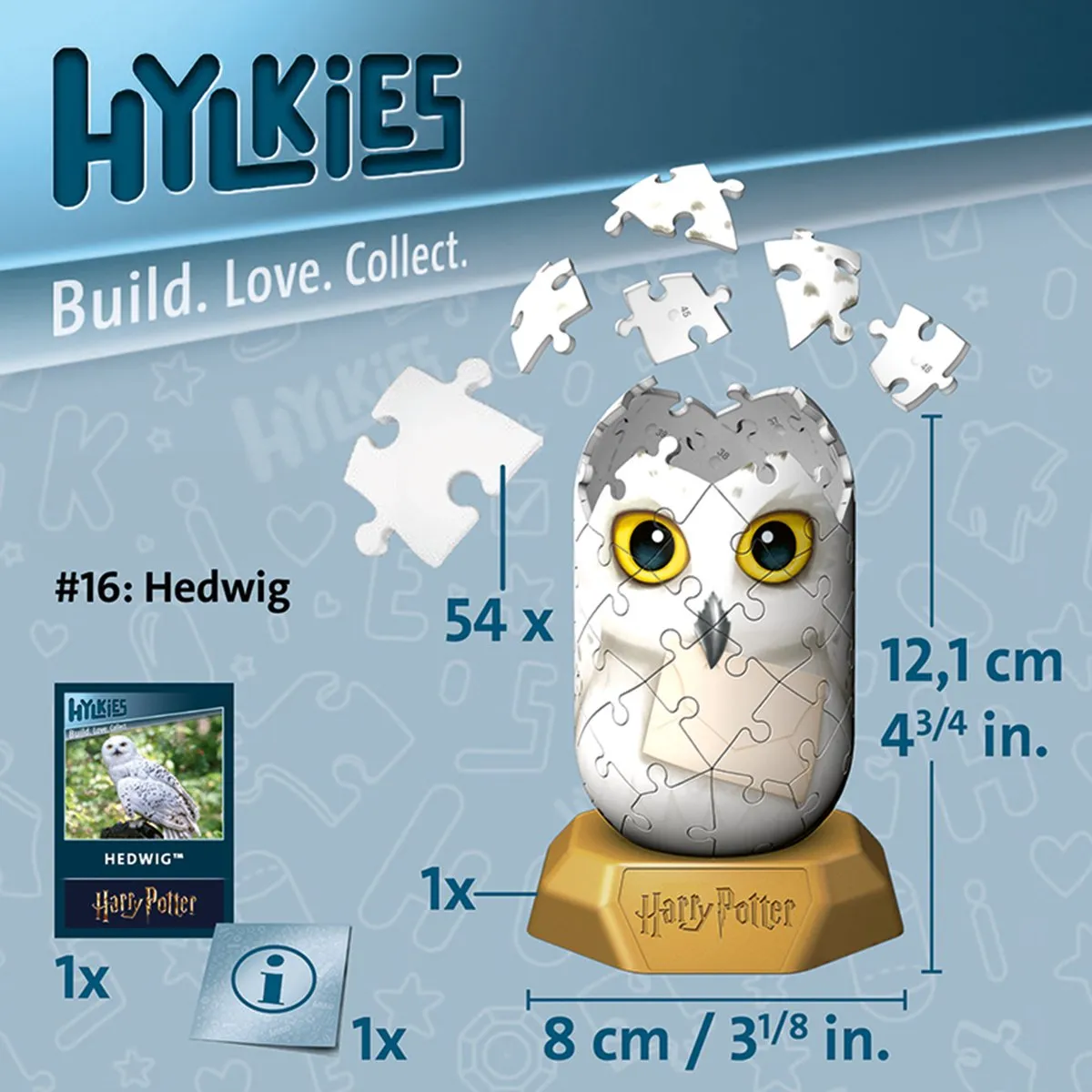 Ravensburger Hylkies Harry Potter Hedwig Capsule Figuur - 54 Stuks