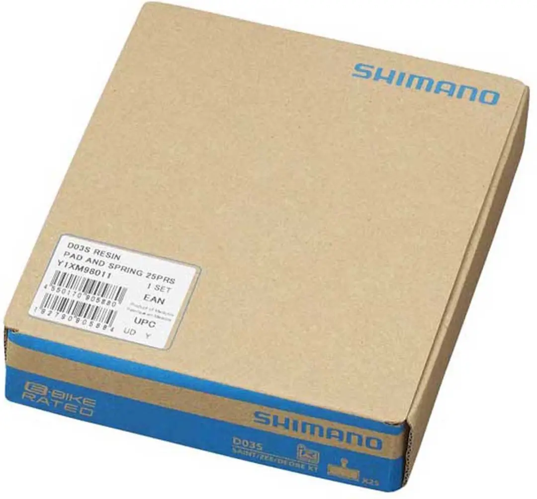 Shimano D03S Hars Schijfrem Remblokken 25 Paren - Goud - afbeelding 2 van 4