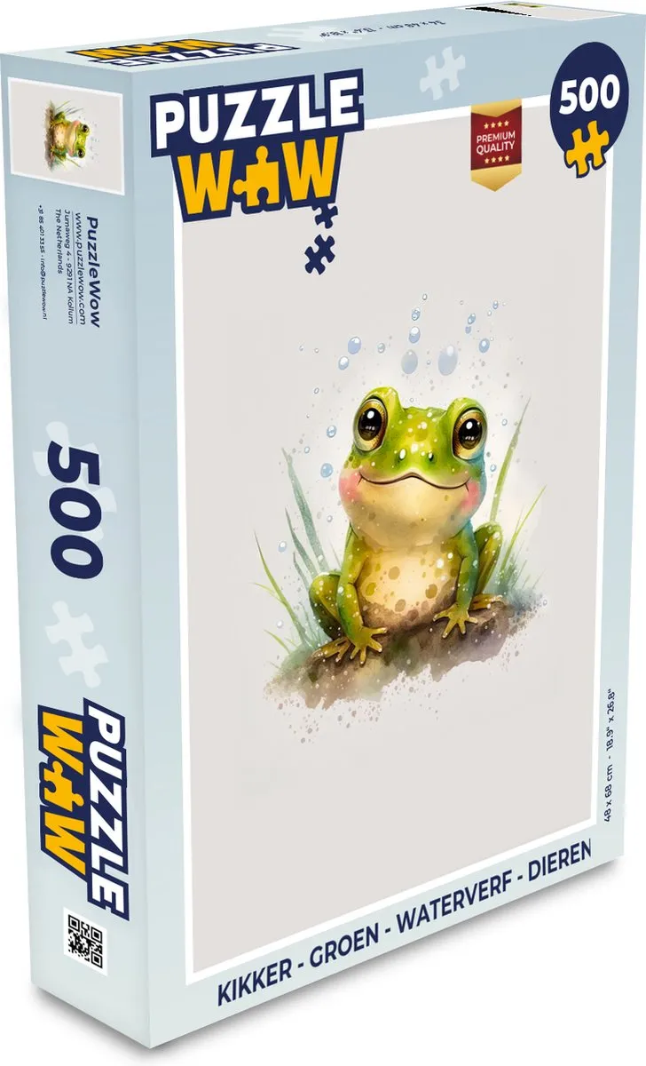 PuzzleWow Kikker Legpuzzel 500 Stuks