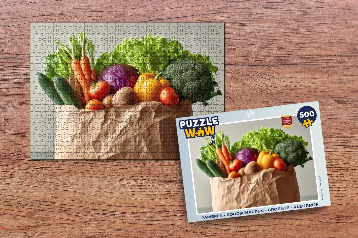 PuzzleWow Groente Legpuzzel 500 Stuks - 8721374596655