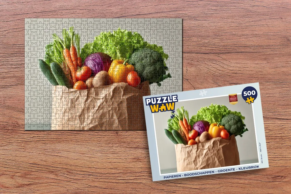 PuzzleWow Groente Legpuzzel 500 Stuks - 8721374596655