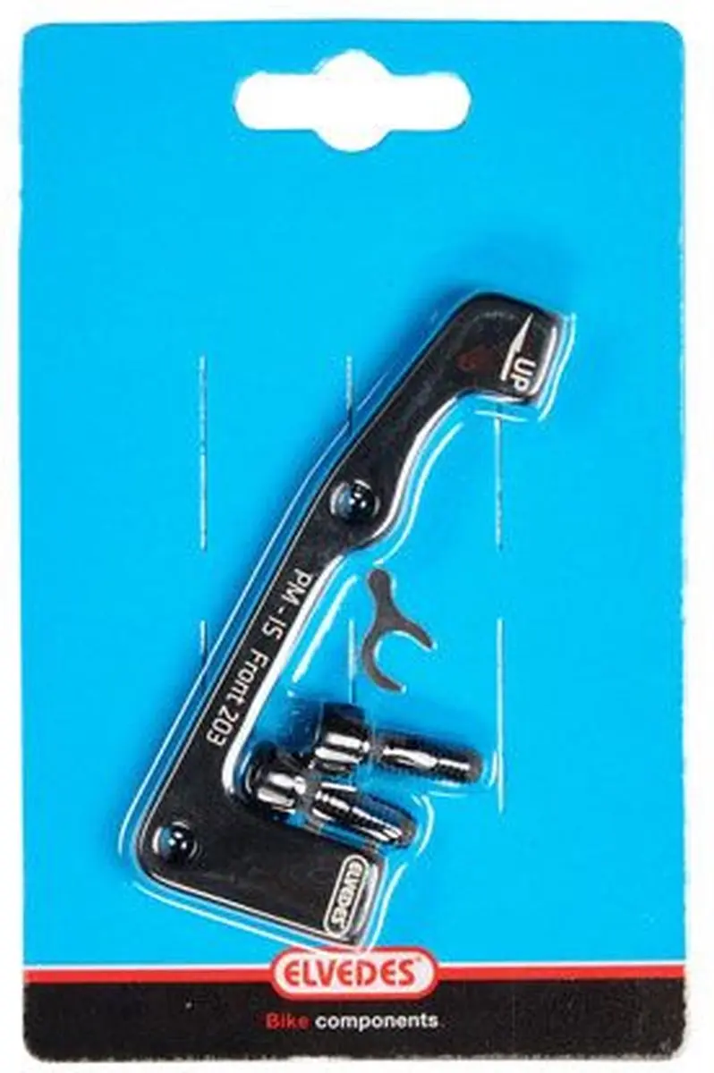 Elvedes Remschijf Adapter IS-PM Achter 180mm - Zwart - afbeelding 4 van 5