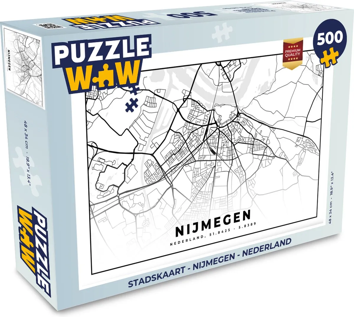 PuzzleWow Nijmegen Legpuzzel 500 Stuks