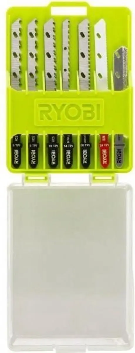 RYOBI Doos met 10 bladen Specifieke decoupeerzaag.