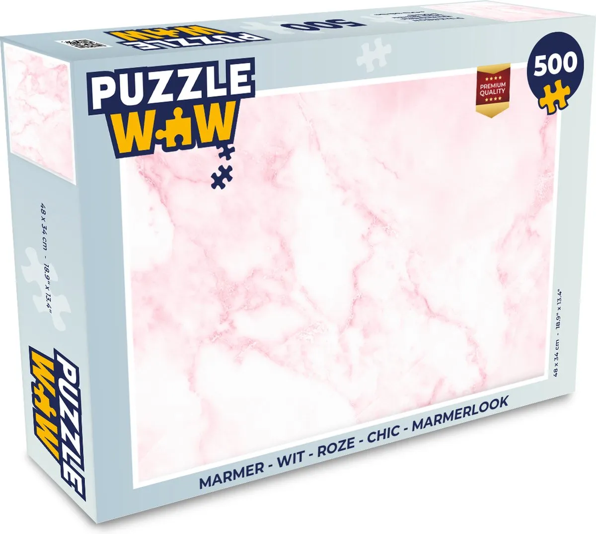 PuzzleWow Marmerlook Legpuzzel 500 Stuks