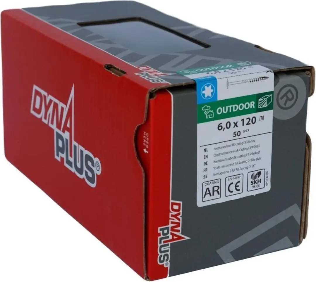 Dynaplus Torx 30 Tellerkop Schroeven 6x120mm - 50 Stuks - afbeelding 4 van 5