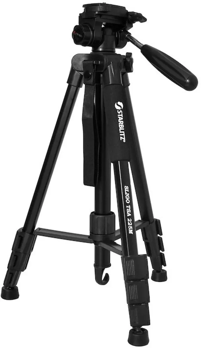 STARBLITZ SLIGO 162cm Stativ mit 3D-Foto-/Smartphone-Kopf und Einbeinstativ