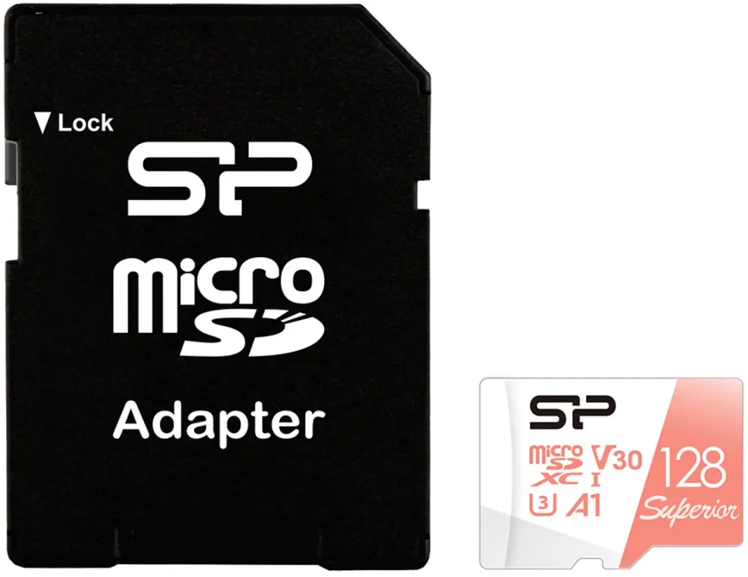 Silicon Power Superior Pro SP128GBSTXDV3V20SP MicroSDHC 128GB - UHS-I U3 A1 V30