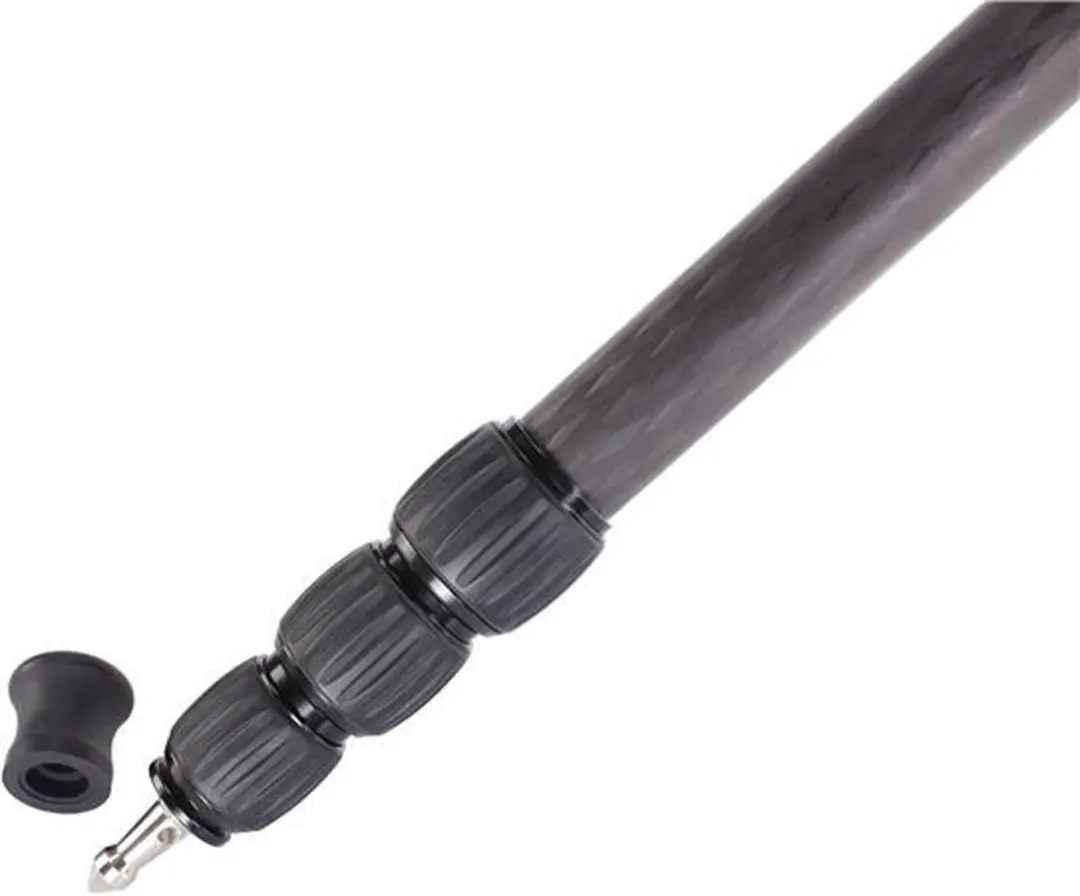LeoFoto MP-284C Carbon Monopod - 4 Secties - Zwart