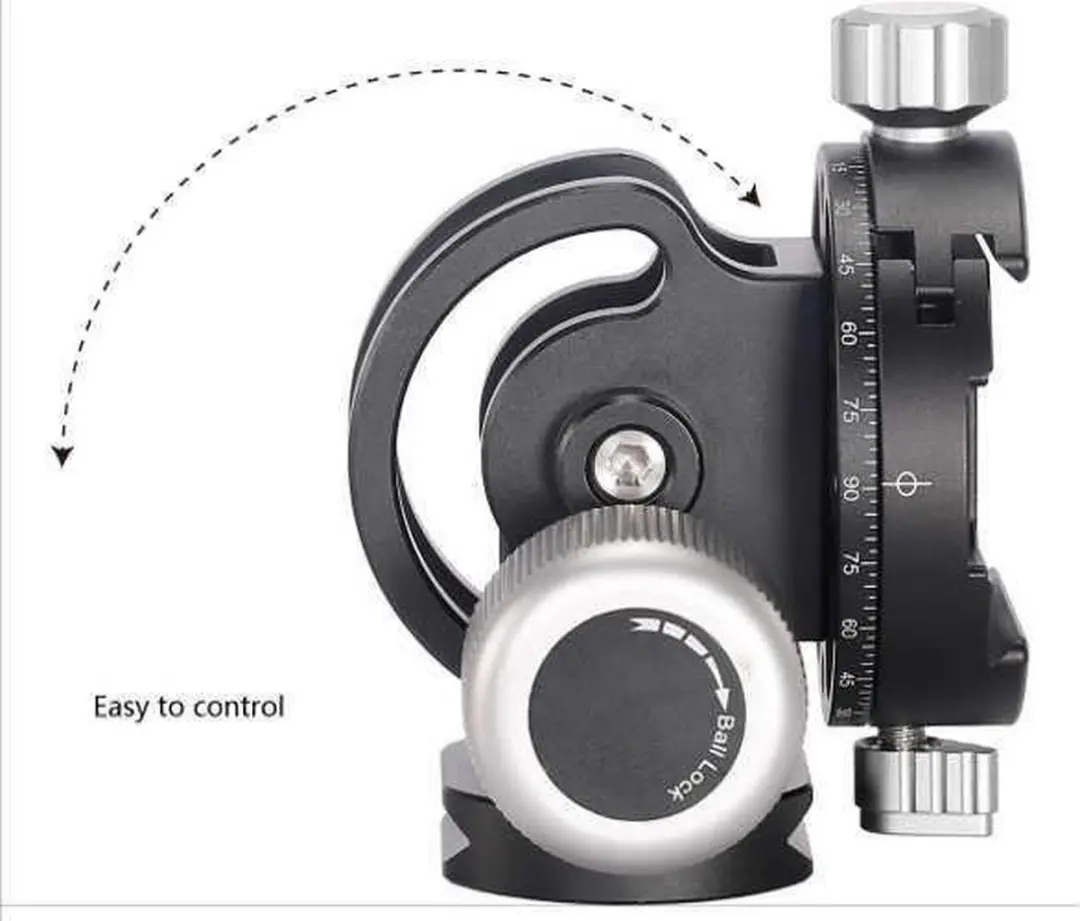 LeoFoto Monopod Head VH-10 - 10kg - Zwart