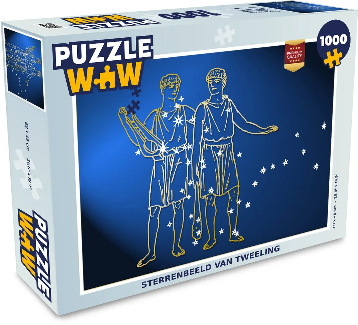 PuzzleWow Sterrenbeeld Tweelingen & Maagd Legpuzzel 1000 Stuks