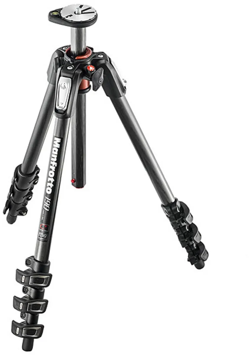 Manfrotto MT190CXPRO4 Carbon Statief - 4 Secties - Zwart