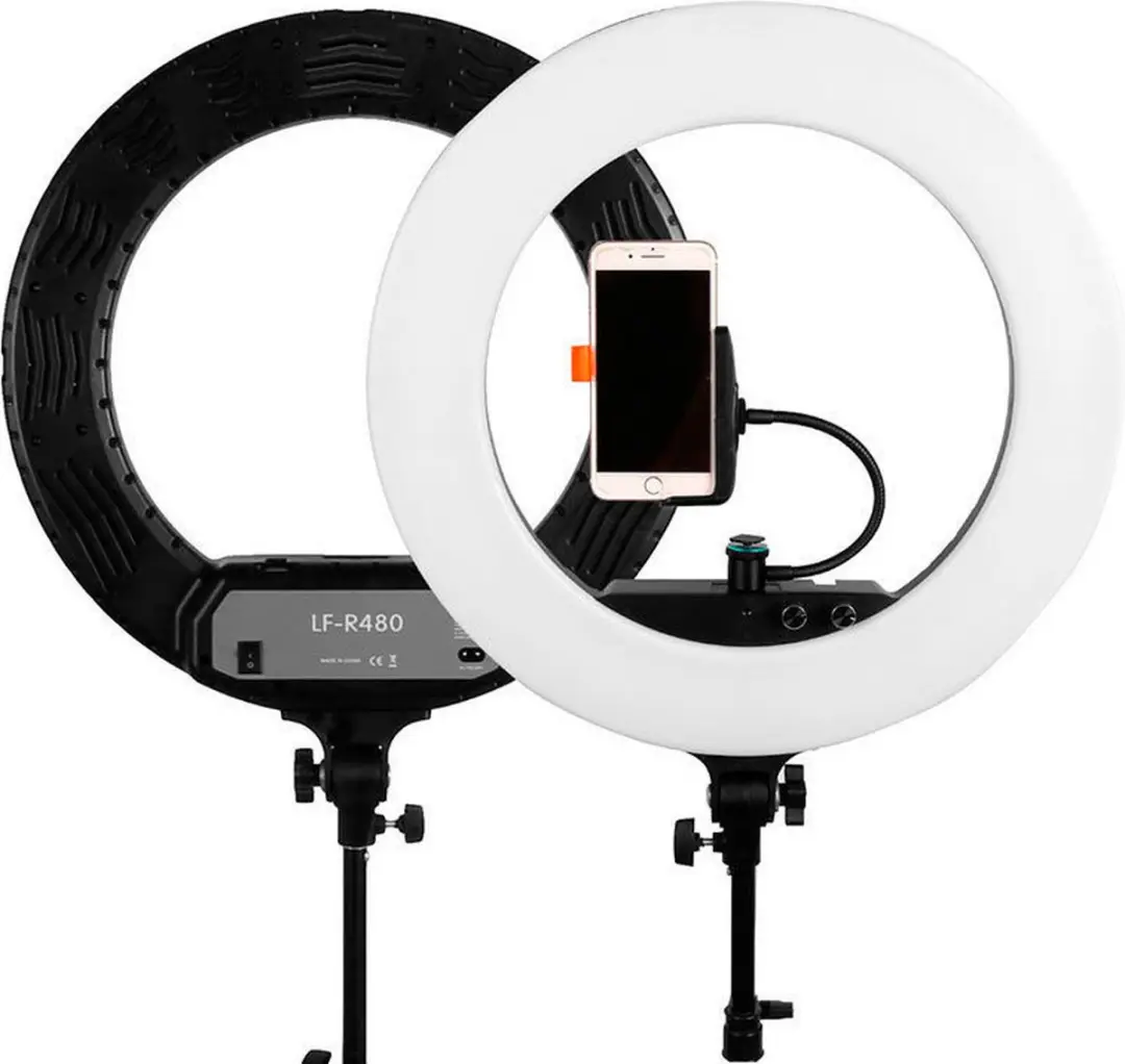 Caruba Round Vlogger 18" LED Set - Zwart