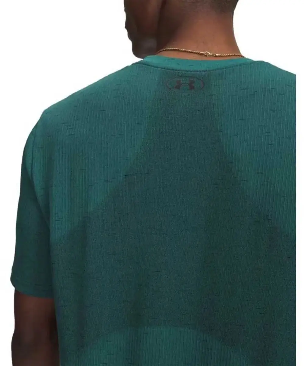Under Armour Vanish Seamless SS Heren T-shirt - Groen - afbeelding 2 van 6