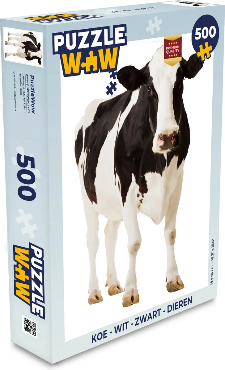 PuzzleWow Koe Legpuzzel 500 Stuks