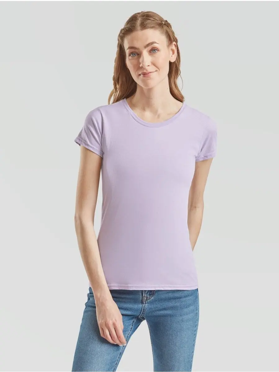 Fruit Of The Loom Iconisch 150 T Dames T-shirt Lila