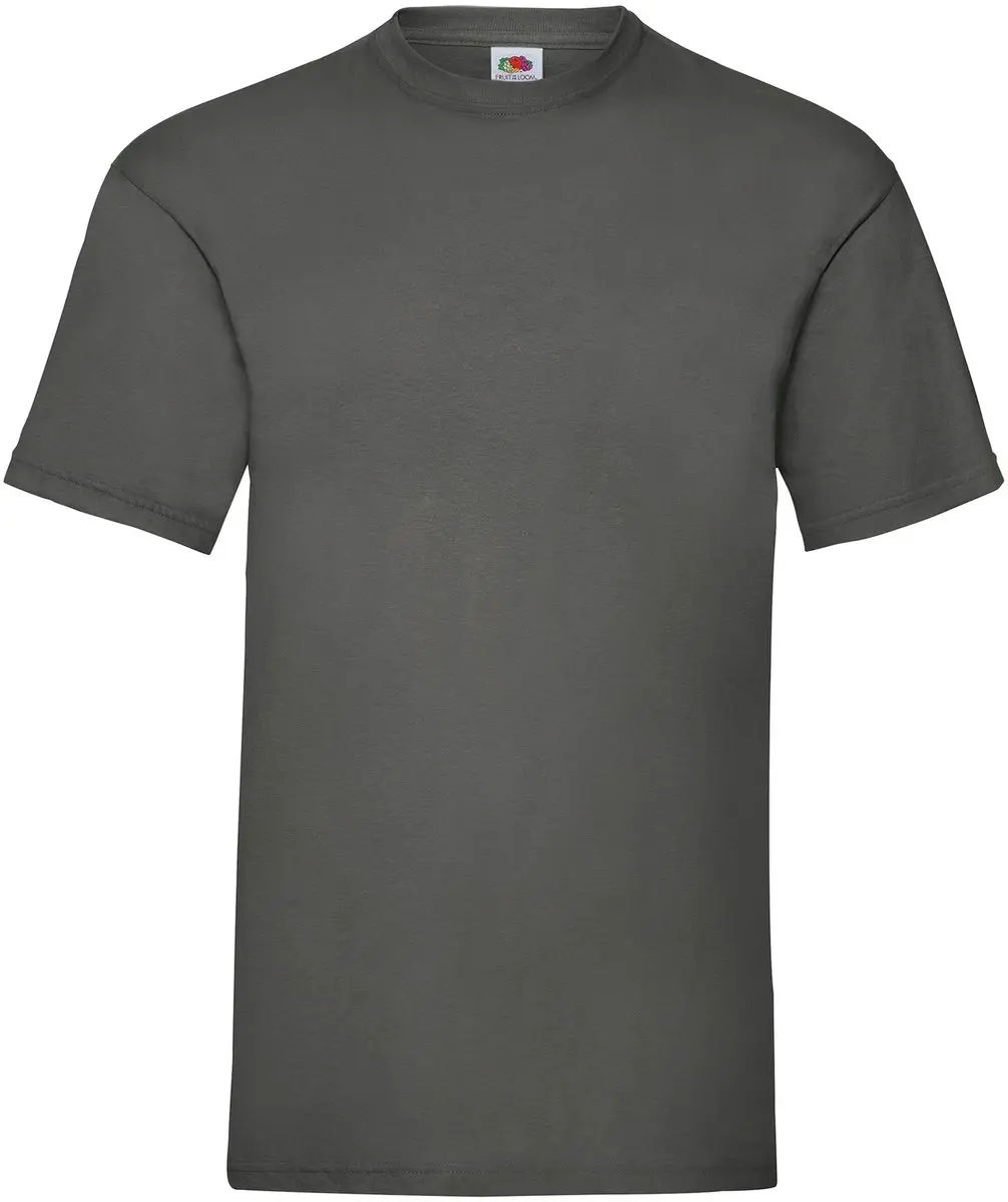 T-shirt Fruit van het weefgetouw Valueweight volwassen Grafito