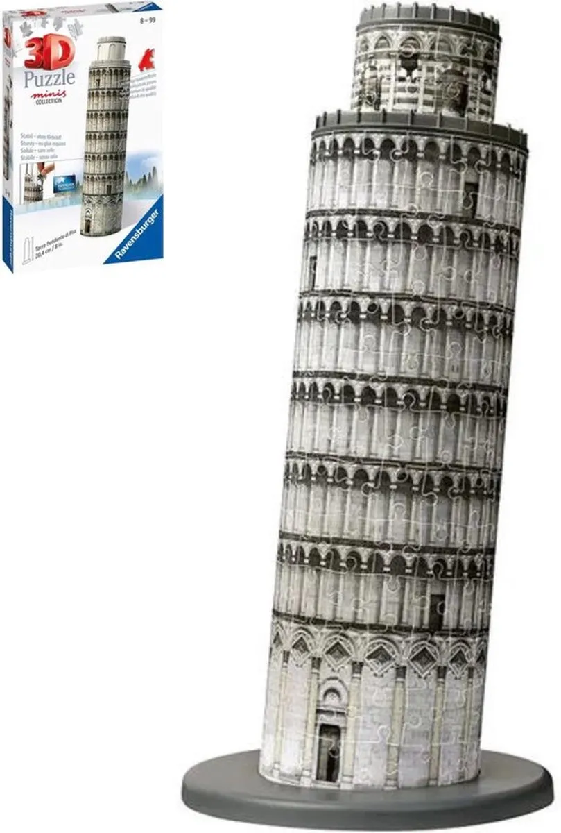 Ravensburger Mini Schiefer Turm Pisa 3D Puzzel - 60 Stuks