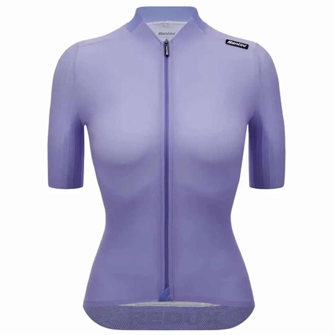 Santini Redux Speed Korte Mouw Wielertrui Paars M Vrouw