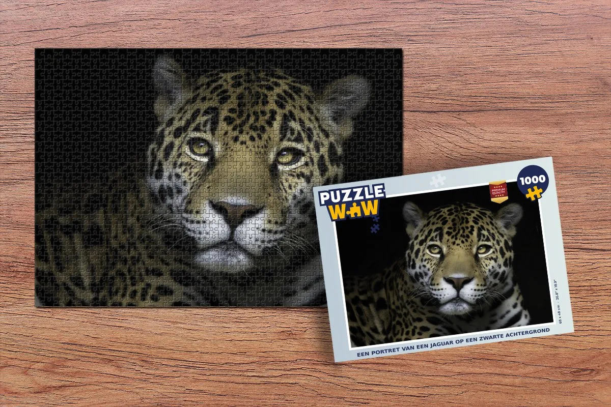 PuzzleWow Jaguar Portret Legpuzzel 1000 Stuks