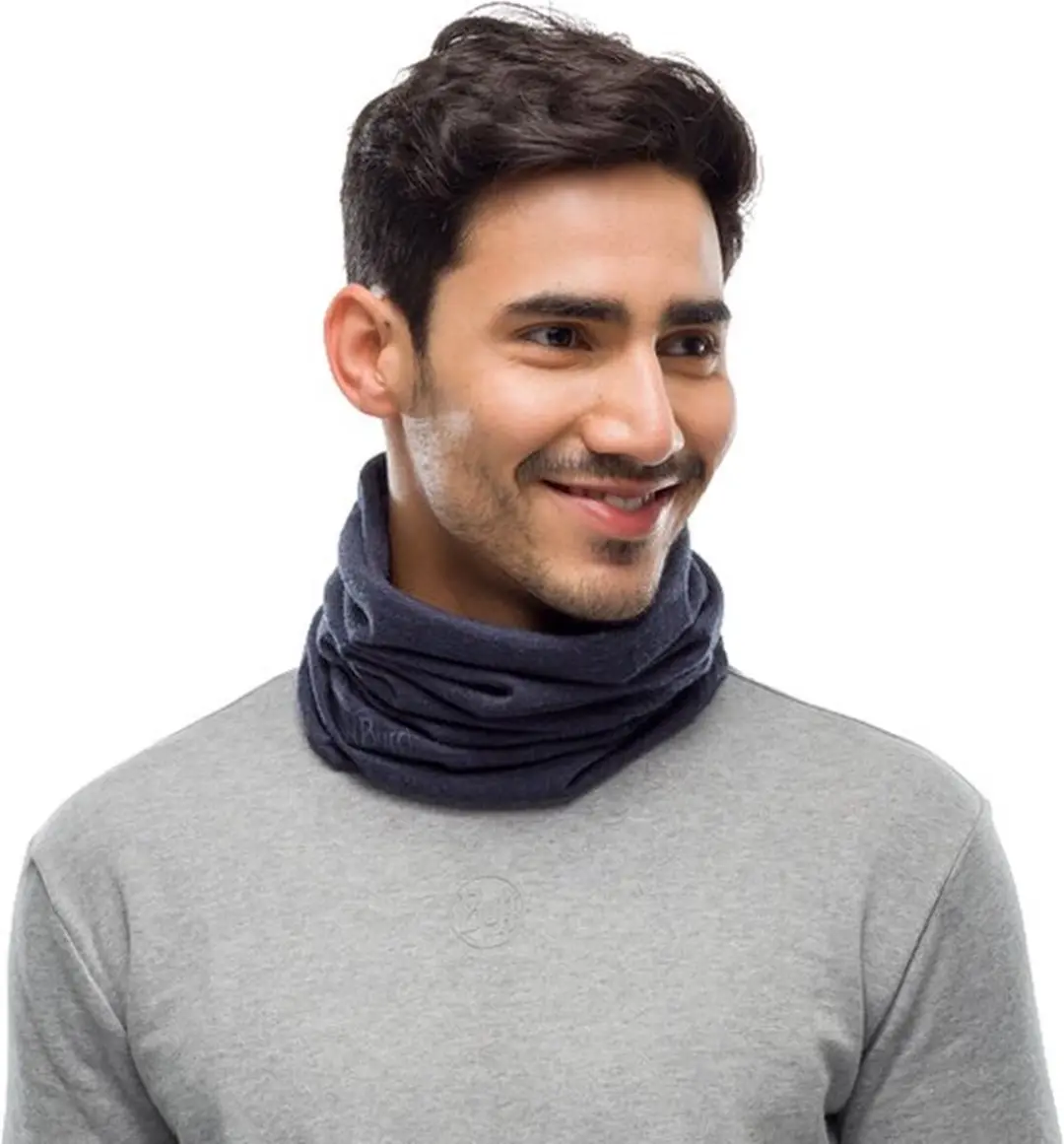 Buff Merino Midweight Nekwarmer - Blauw