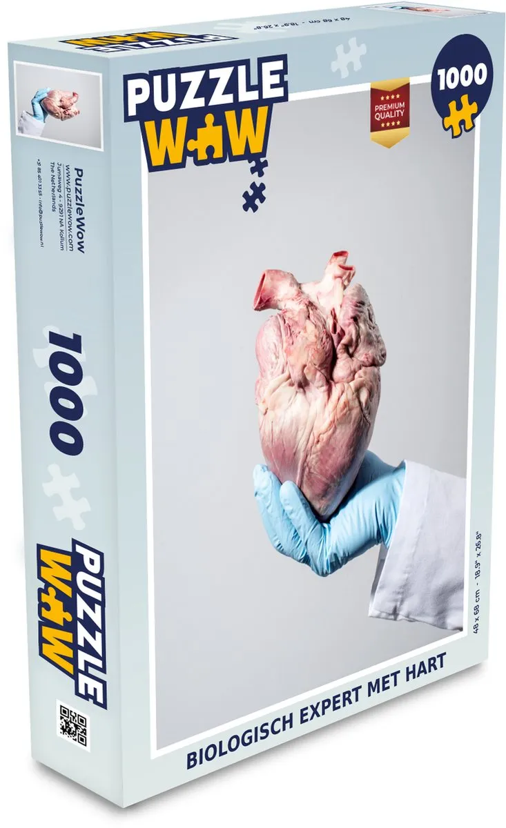 PuzzleWow Biologisch Expert Legpuzzel 1000 Stuks