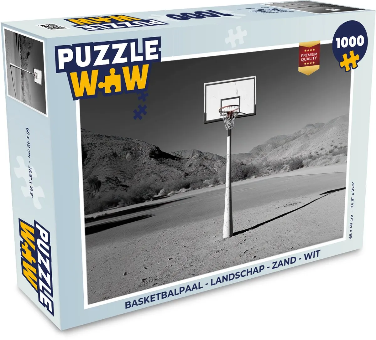 PuzzleWow Basketbalpaal Landschap Puzzel 1000 Stuks