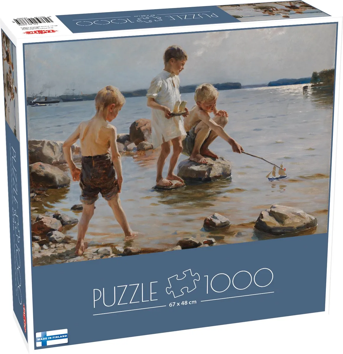 Tactic Albert Edelfelt Playing Boys on the Beach Puzzel 1000 Stuks