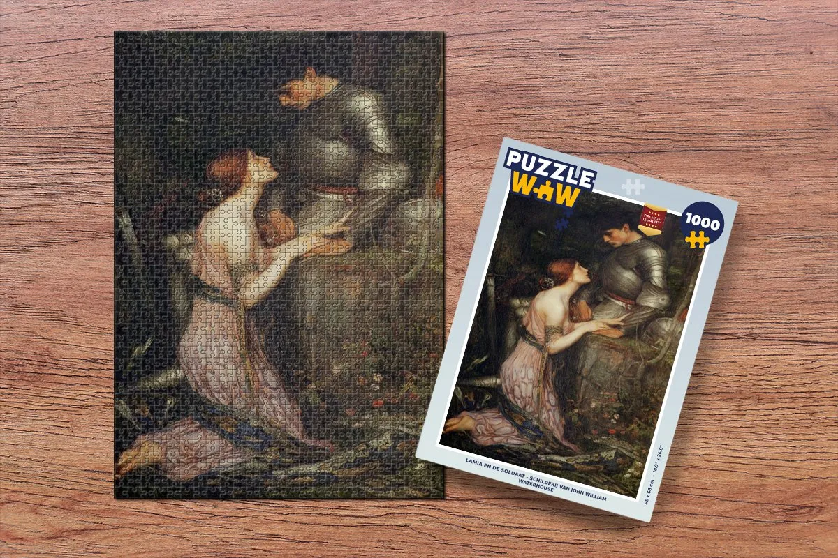 PuzzleWow Lamia en de Soldaat Legpuzzel 1000 Stuks - Multicolor