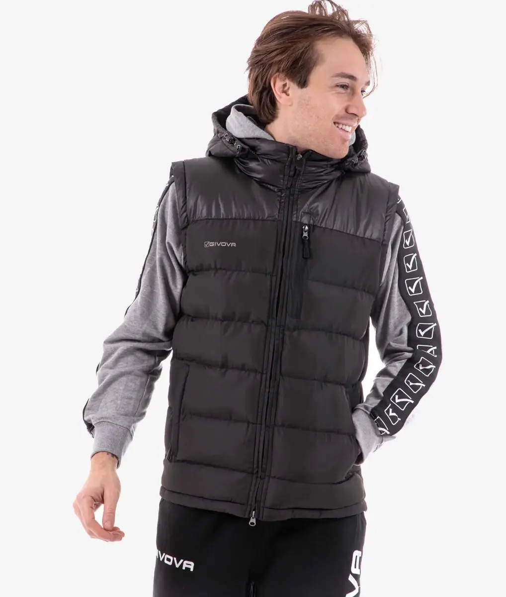 Givova Prime Wintervest 3XL - Zwart - afbeelding 2 van 5