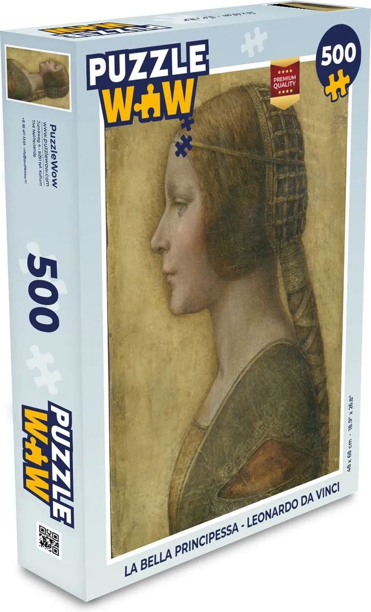 PuzzleWow La Bella Principessa Legpuzzel 500 Stuks